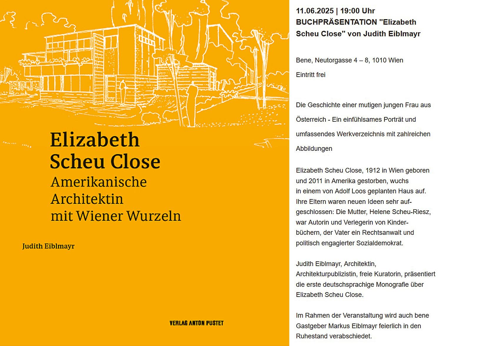 Buchpräsentationbei Bene, Neutorg. 4-8Mi., 11.6.202519:00 Uhr